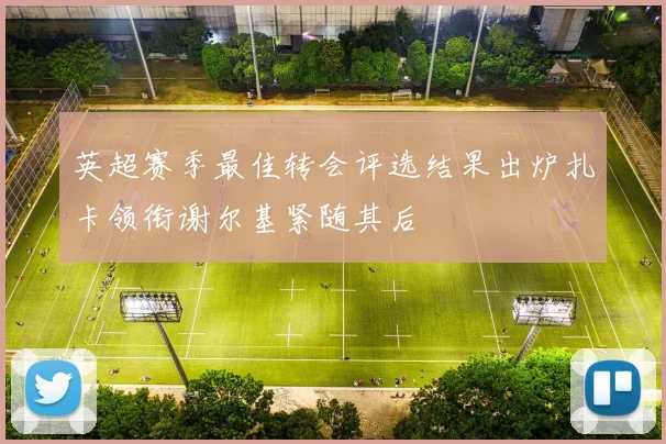 英超赛季最佳转会评选结果出炉扎卡领衔谢尔基紧随其后